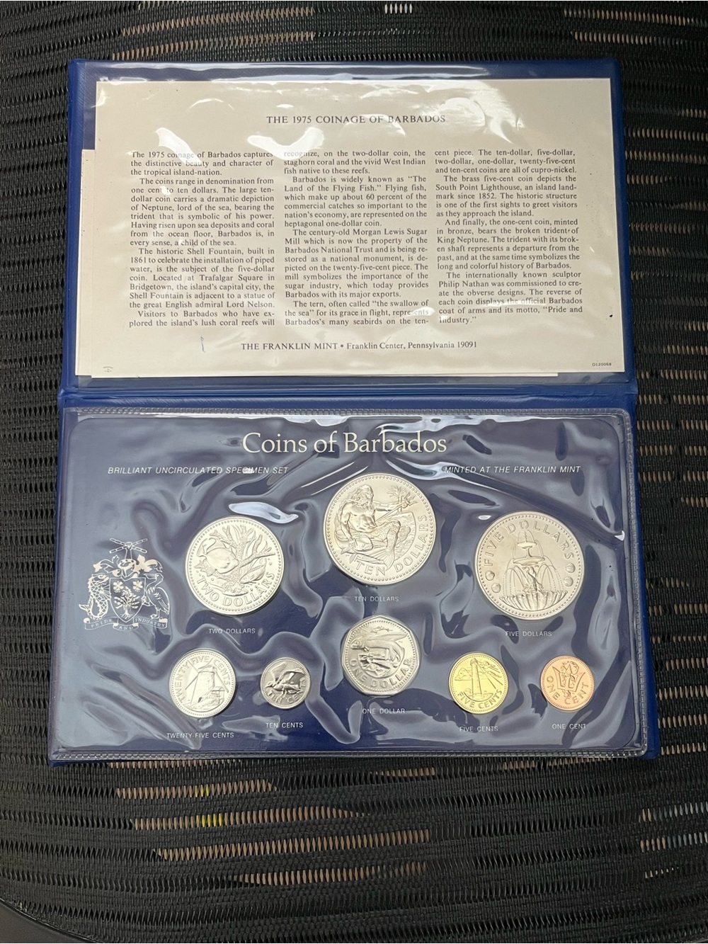 1975 Barbados coin set